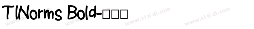 TINorms Bold字体转换